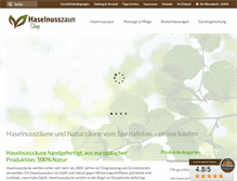 Tablet Screenshot of haselnusszaunshop.de